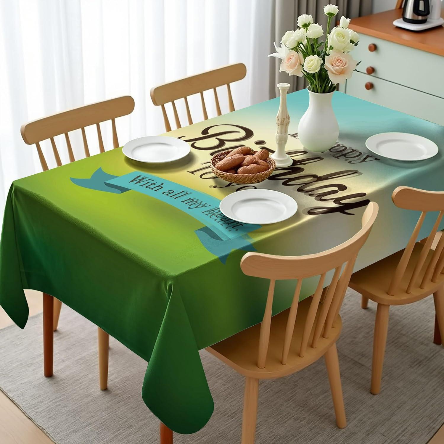 imageAmbesonne Tan and Brown Tablecloth Old Fashioned Check Plaid Pattern Scottish Tartan Inspired Geometric Design Rectangular Table Cover for Dining Room Kitchen Decor 52quot X 70quot Brown TanTurquoise Yellow
