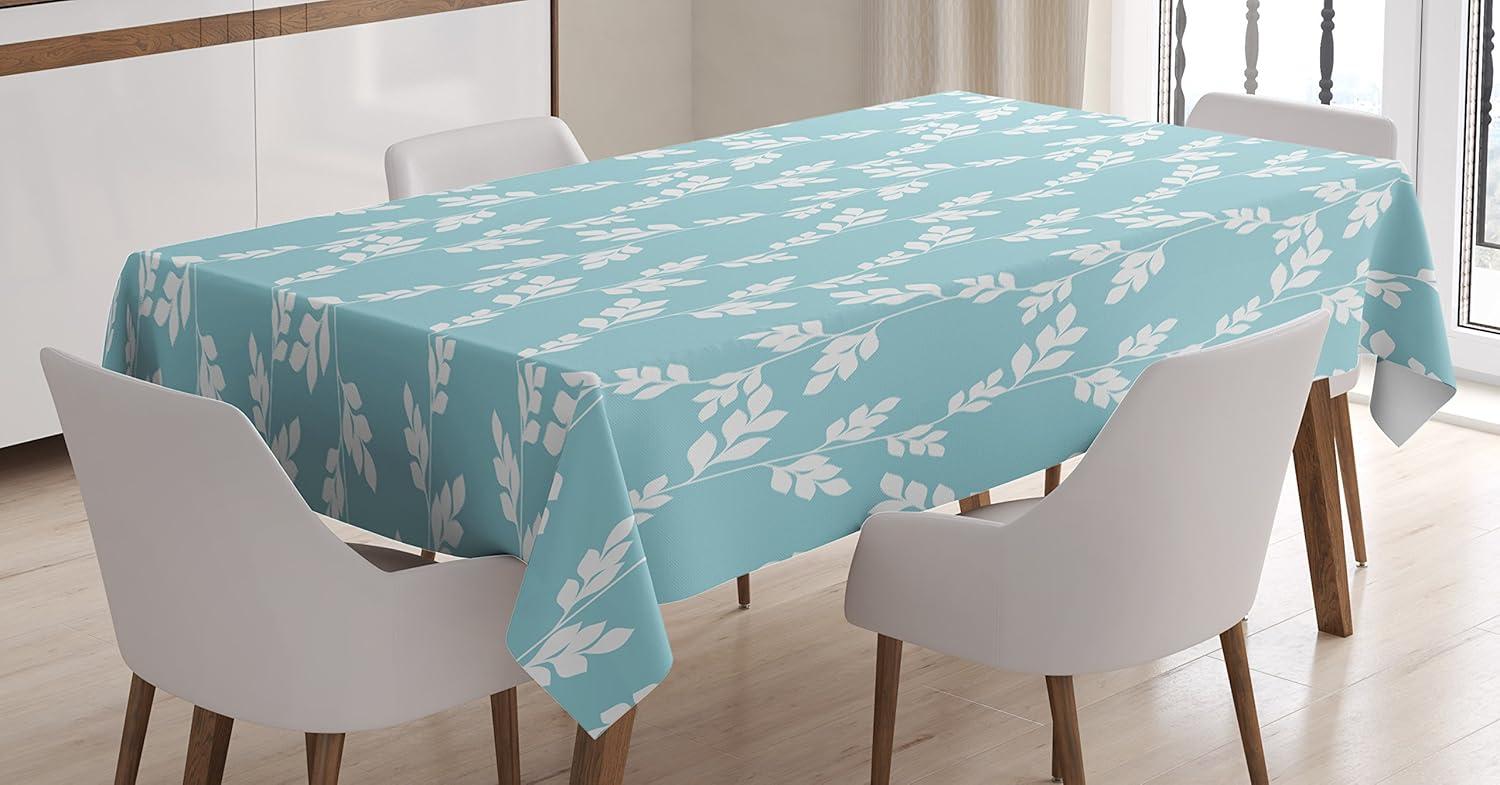 imageAmbesonne Tan and Brown Tablecloth Old Fashioned Check Plaid Pattern Scottish Tartan Inspired Geometric Design Rectangular Table Cover for Dining Room Kitchen Decor 52quot X 70quot Brown TanBlue White