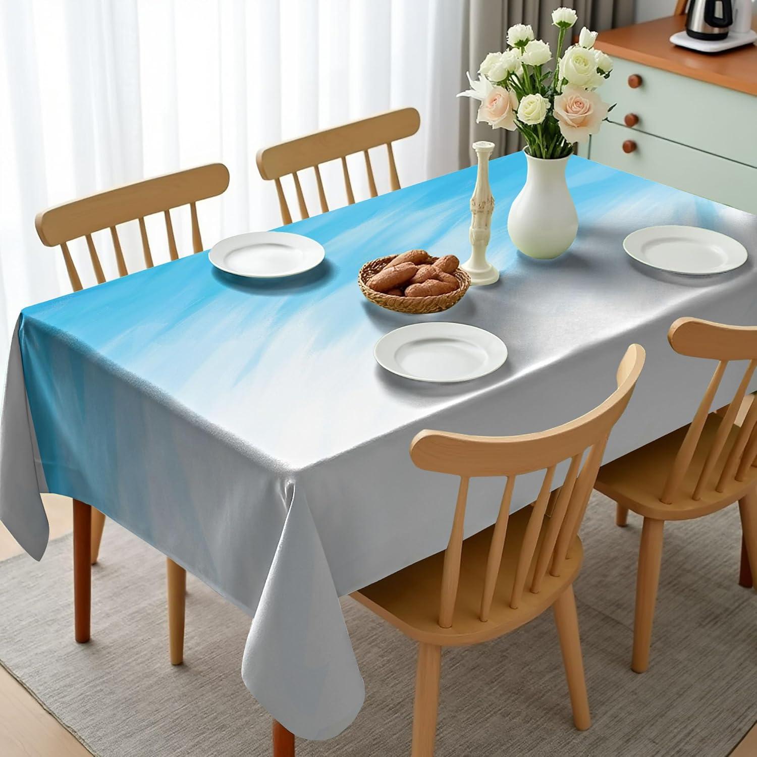 imageAmbesonne Tan and Brown Tablecloth Old Fashioned Check Plaid Pattern Scottish Tartan Inspired Geometric Design Rectangular Table Cover for Dining Room Kitchen Decor 52quot X 70quot Brown TanBlue
