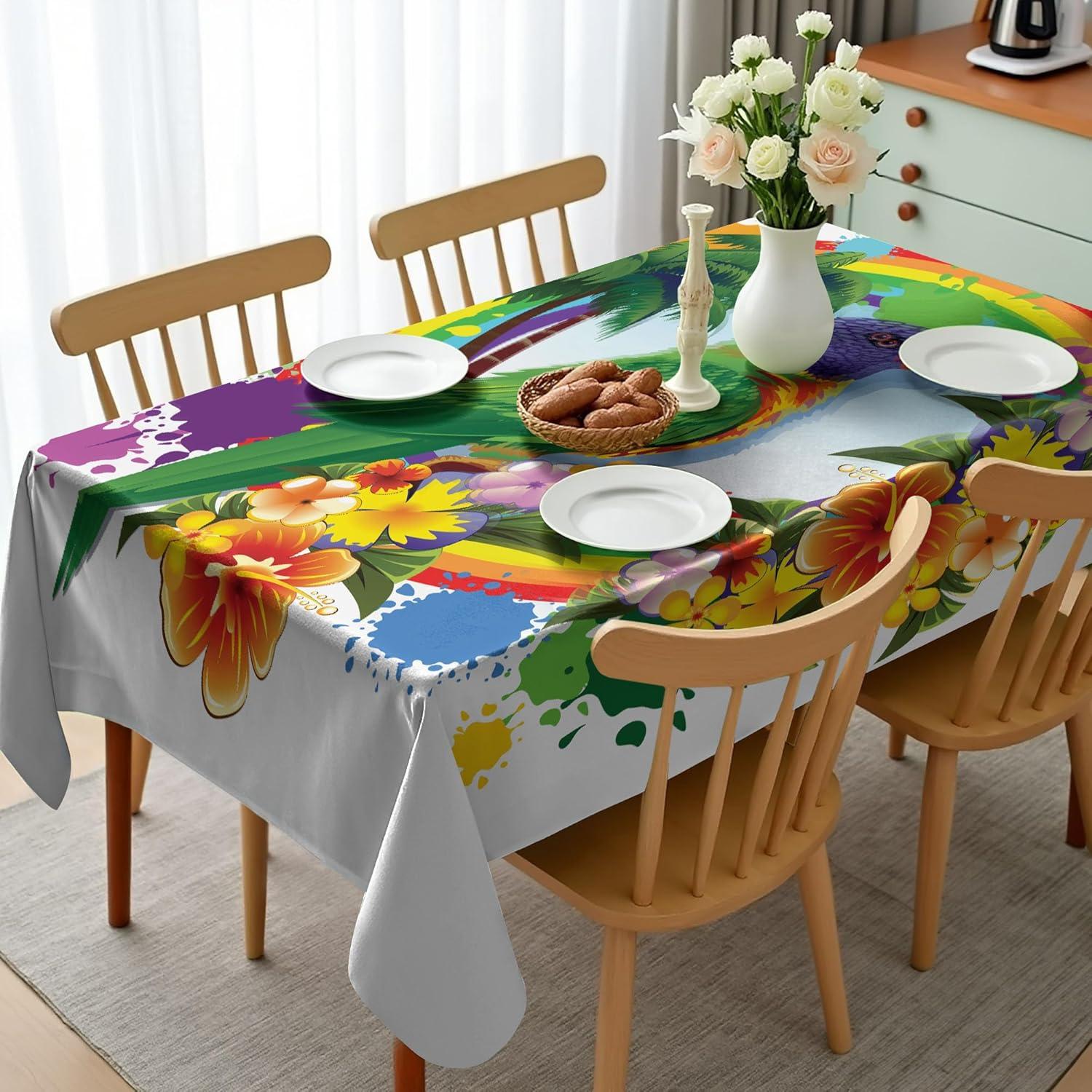 imageAmbesonne Tan and Brown Tablecloth Old Fashioned Check Plaid Pattern Scottish Tartan Inspired Geometric Design Rectangular Table Cover for Dining Room Kitchen Decor 52quot X 70quot Brown TanShamrock Green