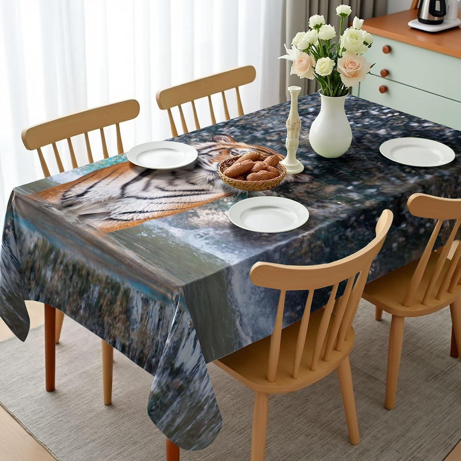 imageAmbesonne Tan and Brown Tablecloth Old Fashioned Check Plaid Pattern Scottish Tartan Inspired Geometric Design Rectangular Table Cover for Dining Room Kitchen Decor 52quot X 70quot Brown TanOrange Grey
