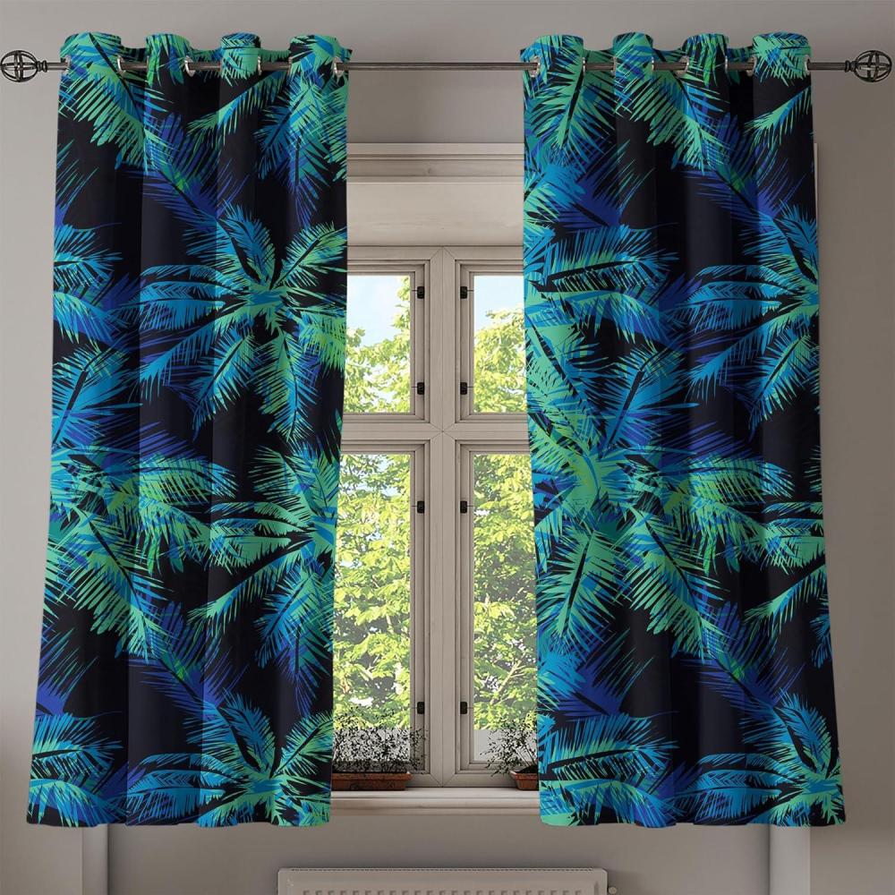 imageAmbesonne Abstract Grommet Curtain Grungy and Quirky Branch Like Jumble Ornaments Modern Neutral Tones Pattern Decorative 2Panel Window Drapes for Bedroom Living Room 50quot x 84quot Ivory and DimgrayShamrock Green Sea Blue