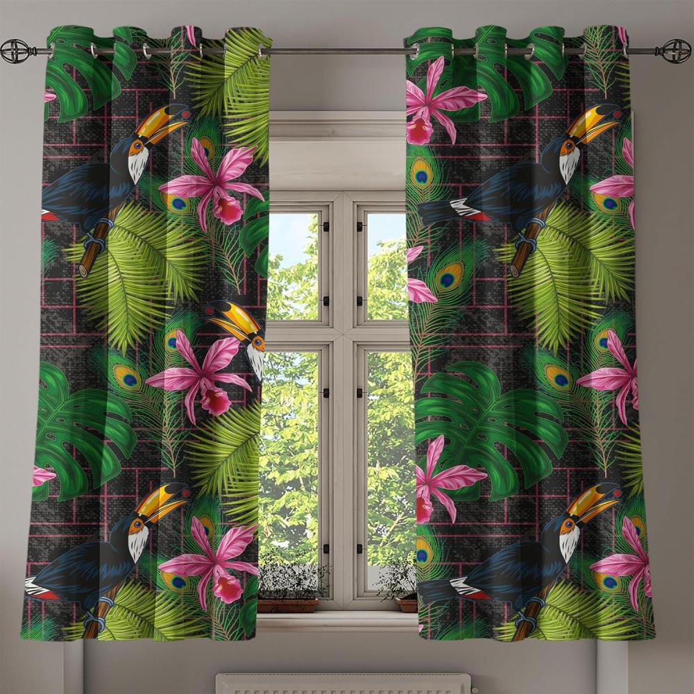 imageAmbesonne Abstract Grommet Curtain Grungy and Quirky Branch Like Jumble Ornaments Modern Neutral Tones Pattern Decorative 2Panel Window Drapes for Bedroom Living Room 50quot x 84quot Ivory and DimgrayPistachio Green Soft Pink