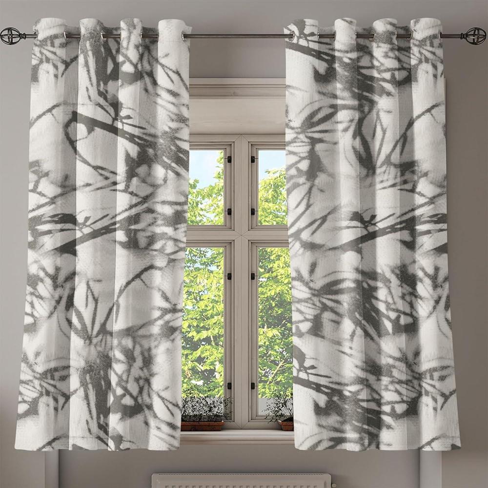 imageAmbesonne Abstract Grommet Curtain Grungy and Quirky Branch Like Jumble Ornaments Modern Neutral Tones Pattern Decorative 2Panel Window Drapes for Bedroom Living Room 50quot x 84quot Ivory and DimgrayIvory and Dimgray