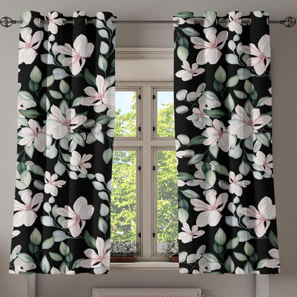 imageAmbesonne Abstract Grommet Curtain Grungy and Quirky Branch Like Jumble Ornaments Modern Neutral Tones Pattern Decorative 2Panel Window Drapes for Bedroom Living Room 50quot x 84quot Ivory and DimgrayPale Rose Reseda Green