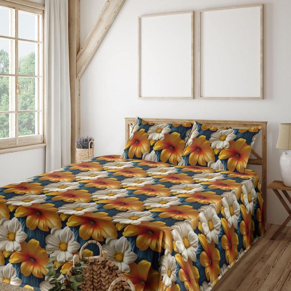 imageAmbesonne Butterflies Sheet Set Watercolor Design Branches Spring Life on Neutral Colored Backdrop Fitted and Flat Sheet with Pillowcases Bedding Accent 4 Piece Set Queen Pale Grey Sepia BlushSlate Blue Orange and Ivory