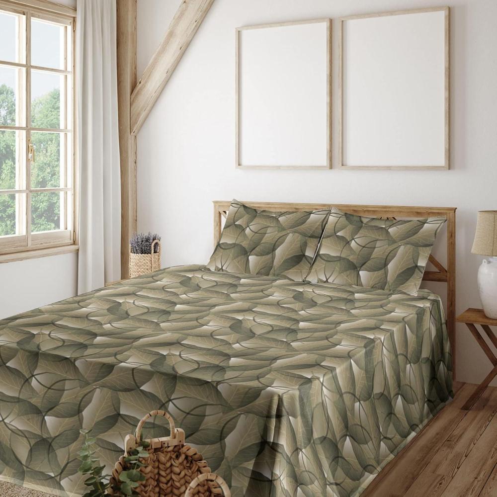 imageAmbesonne Butterflies Sheet Set Watercolor Design Branches Spring Life on Neutral Colored Backdrop Fitted and Flat Sheet with Pillowcases Bedding Accent 4 Piece Set Queen Pale Grey Sepia BlushKhaki Peacock Green