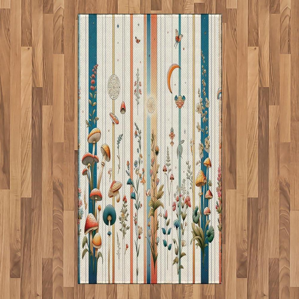imageAmbesonne Classic Area Rug Hedonistic Pampered Room in Muted Tones Neutral Colors Rich Ornament Flat Woven Accent Rug for Living Room Bedroom Dining Room 4 X 5 7quot Coconut and Off WhitePetrol Blue Salmon White