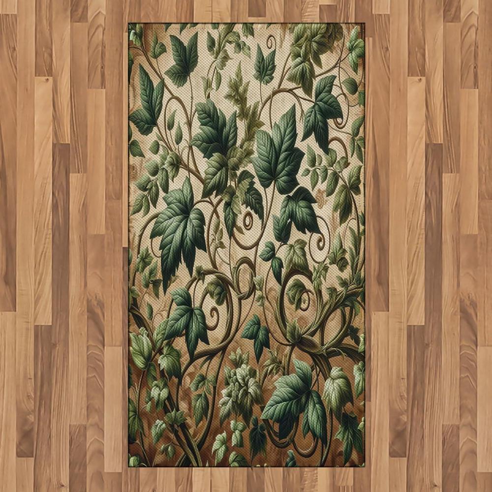 imageAmbesonne Classic Area Rug Hedonistic Pampered Room in Muted Tones Neutral Colors Rich Ornament Flat Woven Accent Rug for Living Room Bedroom Dining Room 4 X 5 7quot Coconut and Off WhitePale Brown Hunter Green