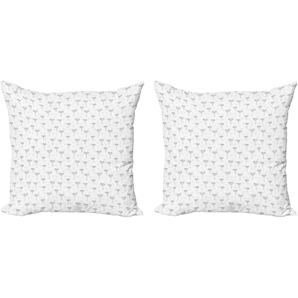 imageAmbesonne Dandelion Decorative Throw Pillow Case Pack of 2 Continuous Simplistic Pattern of Neutral Soft Herbs in Muted Tones Couch Bedroom Living Room Cushion Cover 24quot Taupe Grey Pale Taupe20