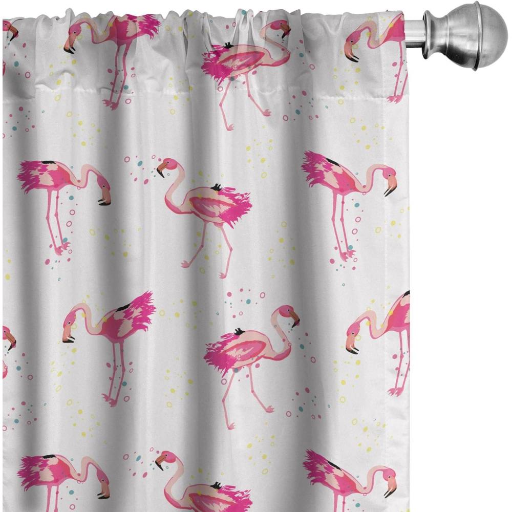 imageAmbesonne Eucalyptus Curtains Modern Themed Branches on Marble Print Abstarct and Neutral Swirls Window Treatments 2 Panel Set for Living Room Bedroom Pair of  28quot x 63quot Grey Teal and Sage GreenPink Blush