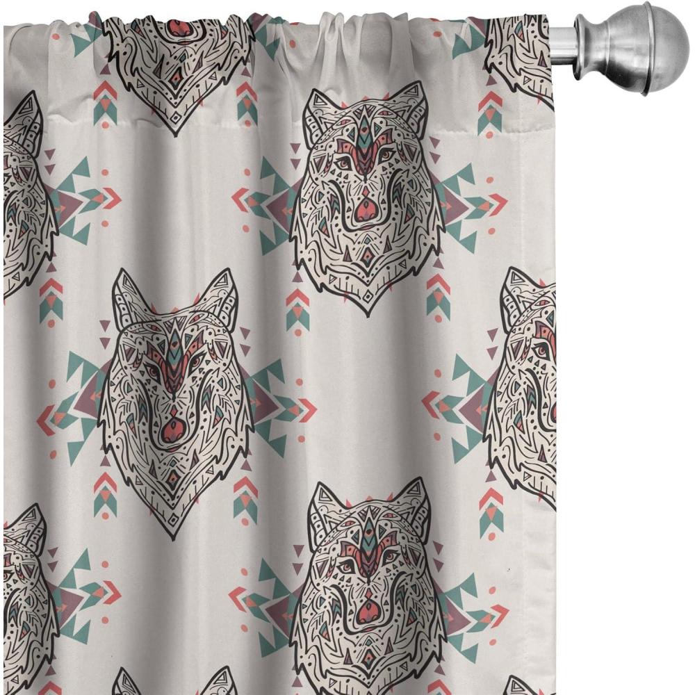 imageAmbesonne Eucalyptus Curtains Modern Themed Branches on Marble Print Abstarct and Neutral Swirls Window Treatments 2 Panel Set for Living Room Bedroom Pair of  28quot x 63quot Grey Teal and Sage GreenIvory Grey