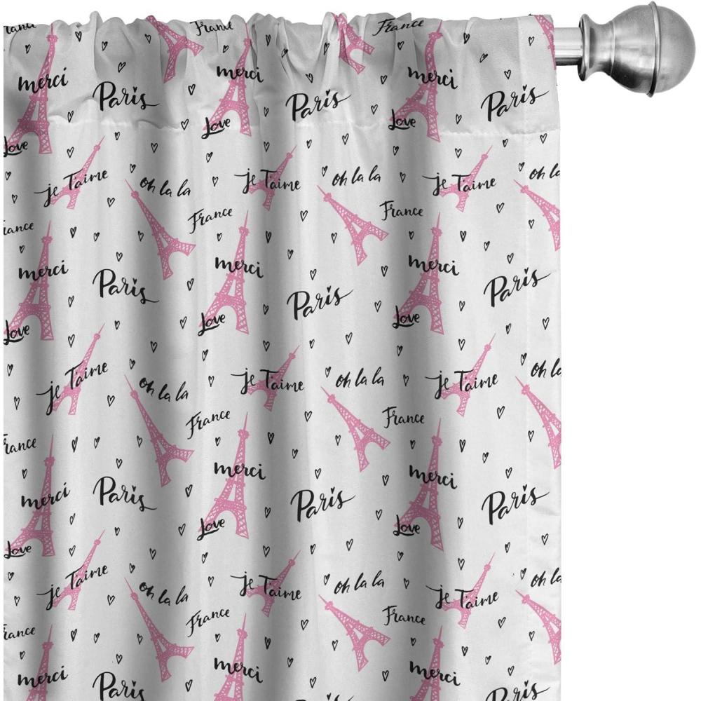 imageAmbesonne Eucalyptus Curtains Modern Themed Branches on Marble Print Abstarct and Neutral Swirls Window Treatments 2 Panel Set for Living Room Bedroom Pair of 28quot x 63quot Grey Teal and Sage GreenWhite Pink