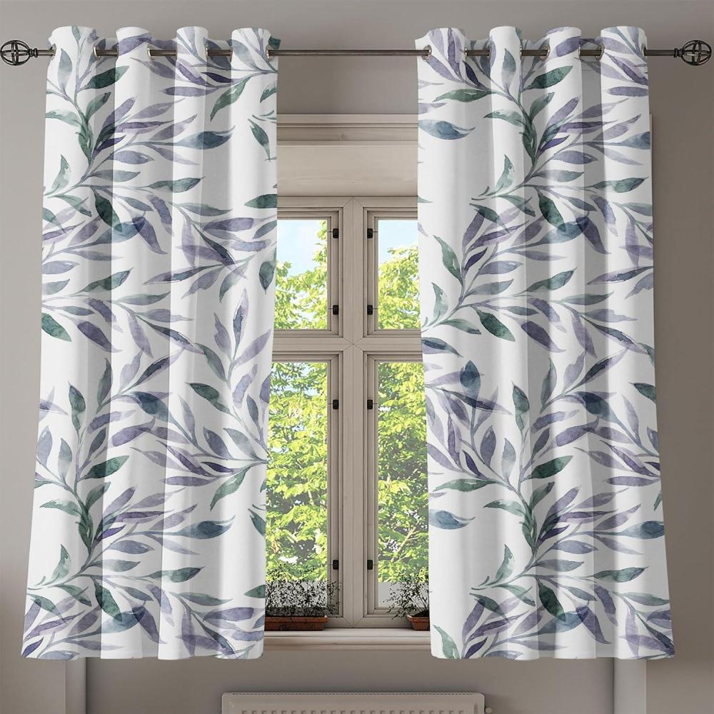 imageAmbesonne Floral Design Grommet Curtain Abstract Boho Inspirations Neutral Flowers Silhouettes on Grunge Back Decorative 2Panel Window Drapes for Bedroom Living Room 50quot x 120quot Dimgray Pale GreyLavender Blue and Pale Teal