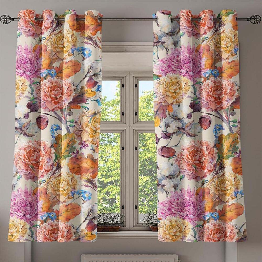 imageAmbesonne Moth Boho Grommet Curtain Neutral Chocolate Tones Wingy Animals with Cosmic Stars Moons and Stripes Print Decorative 2Panel Window Drapes for Bedroom Living Room 50quot x 72quot Sepia BeigeSand Brown and Grey Pink