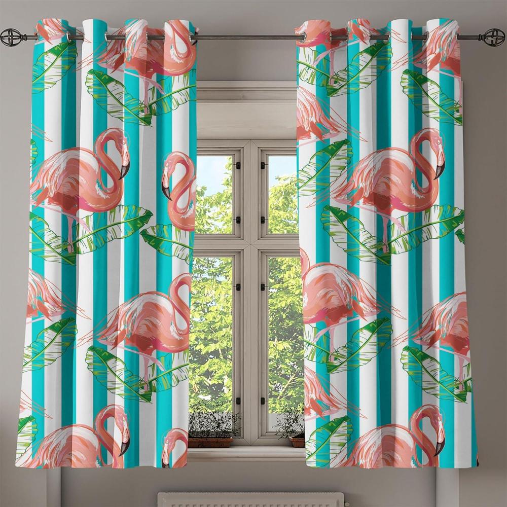 imageAmbesonne Moth Boho Grommet Curtain Neutral Chocolate Tones Wingy Animals with Cosmic Stars Moons and Stripes Print Decorative 2Panel Window Drapes for Bedroom Living Room 50quot x 72quot Sepia BeigeDark Seafoam and Blush