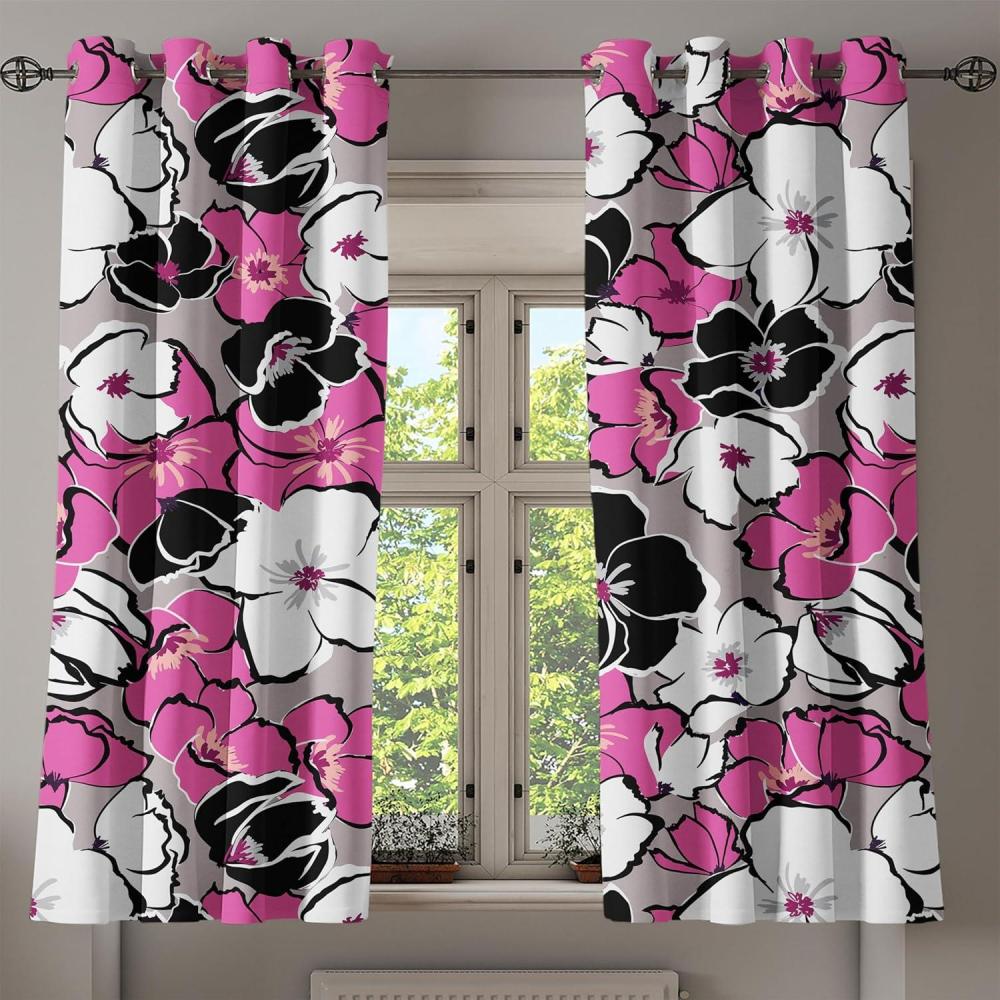 imageAmbesonne Moth Boho Grommet Curtain Neutral Chocolate Tones Wingy Animals with Cosmic Stars Moons and Stripes Print Decorative 2Panel Window Drapes for Bedroom Living Room 50quot x 72quot Sepia BeigePink Charcoal Grey and White