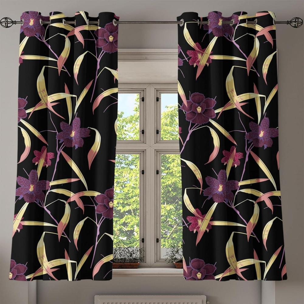 imageAmbesonne Moth Boho Grommet Curtain Neutral Chocolate Tones Wingy Animals with Cosmic Stars Moons and Stripes Print Decorative 2Panel Window Drapes for Bedroom Living Room 50quot x 72quot Sepia BeigePastel Brown and Eggplant