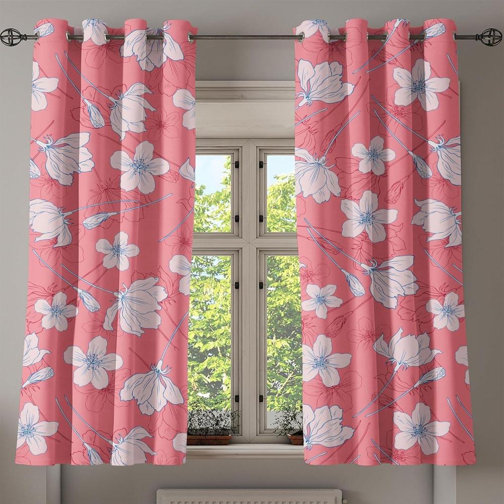 imageAmbesonne Moth Boho Grommet Curtain Neutral Chocolate Tones Wingy Animals with Cosmic Stars Moons and Stripes Print Decorative 2Panel Window Drapes for Bedroom Living Room 50quot x 72quot Sepia BeigePastel Pink and Blue Grey