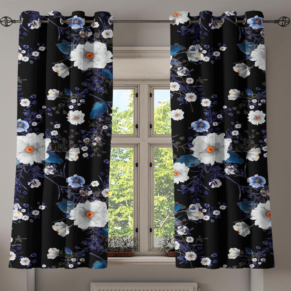 imageAmbesonne Moth Boho Grommet Curtain Neutral Chocolate Tones Wingy Animals with Cosmic Stars Moons and Stripes Print Decorative 2Panel Window Drapes for Bedroom Living Room 50quot x 72quot Sepia BeigeDark Orange Night Blue