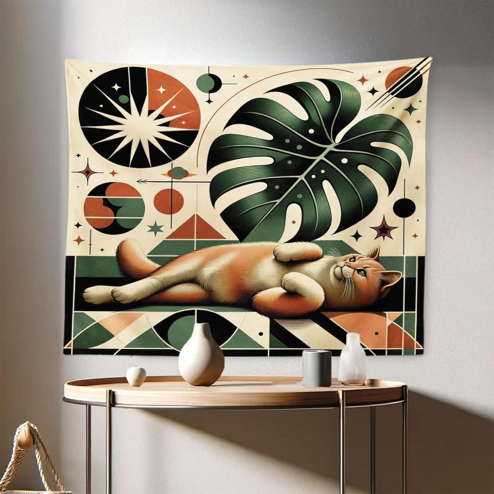 imageAmbesonne Rustic Tapestry Close Line of Poppy Petals Field Meadow Summer Holiday Sun Plant Floral Theme Wide Wall Hanging for Bedroom Living Room Dorm 60quot X 40quot Orange BrownEmerald Orange Beige