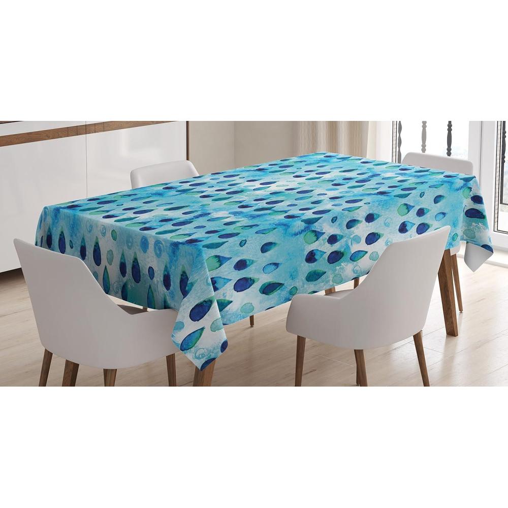 imageAmbesonne Tan and Brown Tablecloth Old Fashioned Check Plaid Pattern Scottish Tartan Inspired Geometric Design Rectangular Table Cover for Dining Room Kitchen Decor 52quot X 70quot Brown TanTurquoise Navy