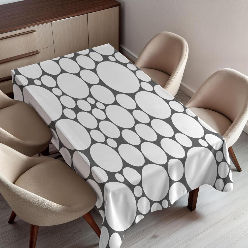 imageAmbesonne Tan and Brown Tablecloth Old Fashioned Check Plaid Pattern Scottish Tartan Inspired Geometric Design Rectangular Table Cover for Dining Room Kitchen Decor 52quot X 70quot Brown TanGrey White