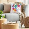 Ambesonne Animal Throw Pillow Cushion Cover, Fox Sleeping Funny Creature in Watercolor Art Design, Decorative Square Accent Pillow Case, 20″ X 20″, Apricot and White(Pink Grey)