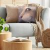 Ambesonne Animal Throw Pillow Cushion Cover, Fox Sleeping Funny Creature in Watercolor Art Design, Decorative Square Accent Pillow Case, 20″ X 20″, Apricot and White(Taupe)