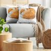 Ambesonne Animal Throw Pillow Cushion Cover, Fox Sleeping Funny Creature in Watercolor Art Design, Decorative Square Accent Pillow Case, 20″ X 20″, Apricot and White(Apricot and White)