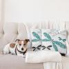 Ambesonne Animal Throw Pillow Cushion Cover, Fox Sleeping Funny Creature in Watercolor Art Design, Decorative Square Accent Pillow Case, 20″ X 20″, Apricot and White(Teal Turquoise Black)
