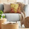 Ambesonne Animal Throw Pillow Cushion Cover, Fox Sleeping Funny Creature in Watercolor Art Design, Decorative Square Accent Pillow Case, 20″ X 20″, Apricot and White(Beige Pink)