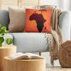 Ambesonne Animal Throw Pillow Cushion Cover, Fox Sleeping Funny Creature in Watercolor Art Design, Decorative Square Accent Pillow Case, 20″ X 20″, Apricot and White(Orange Brown)