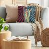 Ambesonne Animal Throw Pillow Cushion Cover, Fox Sleeping Funny Creature in Watercolor Art Design, Decorative Square Accent Pillow Case, 20″ X 20″, Apricot and White(Red Navy)