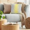 Ambesonne Animal Throw Pillow Cushion Cover, Fox Sleeping Funny Creature in Watercolor Art Design, Decorative Square Accent Pillow Case, 20″ X 20″, Apricot and White(Yellow Grey)