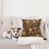 Ambesonne Animal Throw Pillow Cushion Cover, Fox Sleeping Funny Creature in Watercolor Art Design, Decorative Square Accent Pillow Case, 20″ X 20″, Apricot and White(Cocoa)