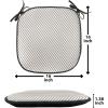 Ambesonne Black and White Chair Seating Cushion Set of 4, Vintage Floral Pattern Victorian Classic Royal Inspired New Modern Art, Anti-Slip Seat Padding for Kitchen & Patio, 16″x16″, White and Black(Cocoa White)