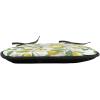 Ambesonne Black and White Chair Seating Cushion Set of 4, Vintage Floral Pattern Victorian Classic Royal Inspired New Modern Art, Anti-Slip Seat Padding for Kitchen & Patio, 16″x16″, White and Black(Fern Green Yellow White)
