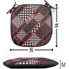 Ambesonne Black and White Chair Seating Cushion Set of 4, Vintage Floral Pattern Victorian Classic Royal Inspired New Modern Art, Anti-Slip Seat Padding for Kitchen & Patio, 16″x16″, White and Black(Scarlet White Black)