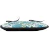 Ambesonne Black and White Chair Seating Cushion Set of 4, Vintage Floral Pattern Victorian Classic Royal Inspired New Modern Art, Anti-Slip Seat Padding for Kitchen & Patio, 16″x16″, White and Black(Blue Apple Green White)