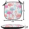 Ambesonne Black and White Chair Seating Cushion Set of 4, Vintage Floral Pattern Victorian Classic Royal Inspired New Modern Art, Anti-Slip Seat Padding for Kitchen & Patio, 16″x16″, White and Black(Pale Blue Salmon Pink)