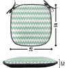 Ambesonne Black and White Chair Seating Cushion Set of 4, Vintage Floral Pattern Victorian Classic Royal Inspired New Modern Art, Anti-Slip Seat Padding for Kitchen & Patio, 16″x16″, White and Black(White Jade Green)