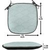 Ambesonne Black and White Chair Seating Cushion Set of 4, Vintage Floral Pattern Victorian Classic Royal Inspired New Modern Art, Anti-Slip Seat Padding for Kitchen & Patio, 16″x16″, White and Black(Seafoam White)