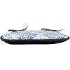 Ambesonne Black and White Chair Seating Cushion Set of 4, Vintage Floral Pattern Victorian Classic Royal Inspired New Modern Art, Anti-Slip Seat Padding for Kitchen & Patio, 16″x16″, White and Black(Sea Green Violet Blue)