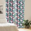 Ambesonne Bohemian Curtains, Retro Mid Century Inspired Abstract Patterns on Ivory Background, Window Treatments 2 Panel Set for Living Room Bedroom, Pair of – 28″ x 63″, Dark Orange and Reseda Green(Black Pink)