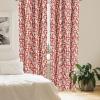 Ambesonne Bohemian Curtains, Retro Mid Century Inspired Abstract Patterns on Ivory Background, Window Treatments 2 Panel Set for Living Room Bedroom, Pair of – 28″ x 63″, Dark Orange and Reseda Green(Burnt Sienna White)