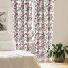 Ambesonne Bohemian Curtains, Retro Mid Century Inspired Abstract Patterns on Ivory Background, Window Treatments 2 Panel Set for Living Room Bedroom, Pair of – 28″ x 63″, Dark Orange and Reseda Green(Black Dark Pink)