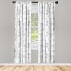Ambesonne Boho Curtains, Simplistic Ethnic Look Botanical Ornaments as Stripes Neutral Tones, Window Treatments 2 Panel Set for Living Room Bedroom, Pair of – 28″ x 84″, Pale Khaki and Laurel Green(Coconut White)