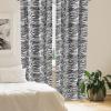 Ambesonne Boho Curtains, Simplistic Ethnic Look Botanical Ornaments as Stripes Neutral Tones, Window Treatments 2 Panel Set for Living Room Bedroom, Pair of – 28″ x 84″, Pale Khaki and Laurel Green(Black White)