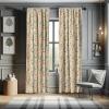 Ambesonne Boho Curtains, Simplistic Ethnic Look Botanical Ornaments as Stripes Neutral Tones, Window Treatments 2 Panel Set for Living Room Bedroom, Pair of – 28″ x 84″, Pale Khaki and Laurel Green(Yellow Khaki)